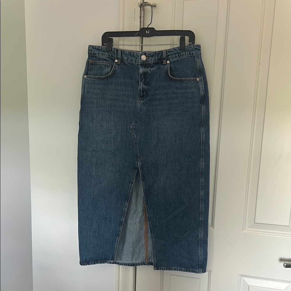 Anthropology Blue Denim Women's Jean Skirt